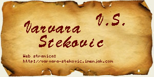 Varvara Steković vizit kartica